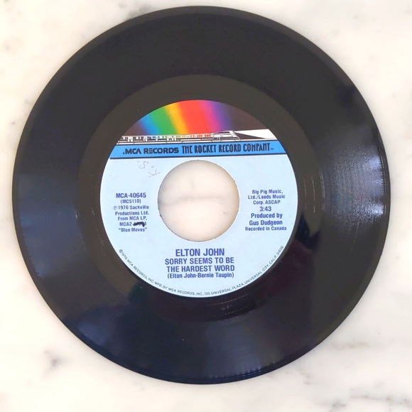Vintage 1976 Elton John: Sorry Seems to be the Hardest Word and Shoulder Holster - Picture 1 of 2